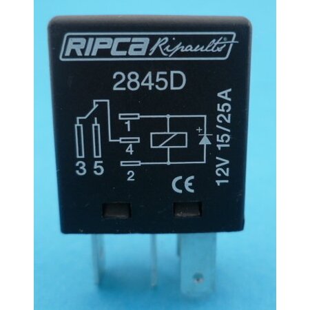 2845D 12V 15/25A wisselkontakt en diode