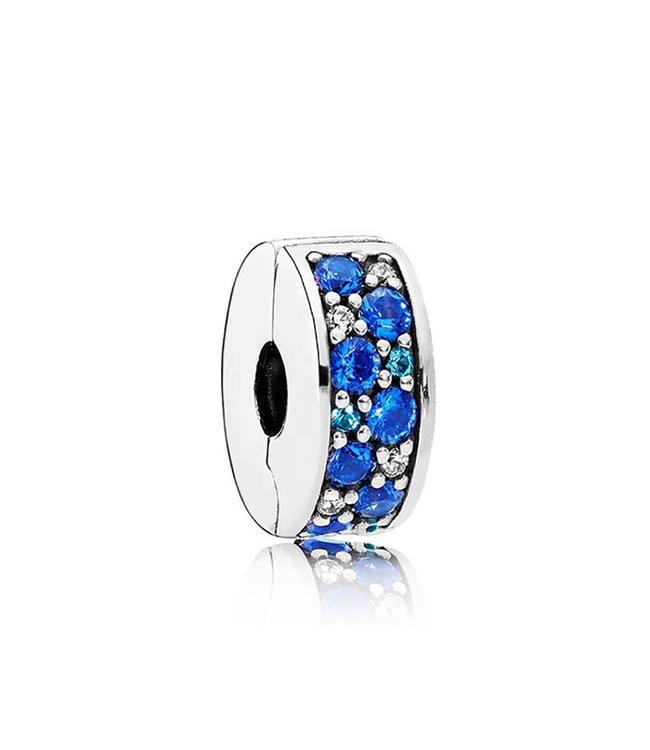 Pandora Blue Mosaic Shining Elegance Spacer clip 791817NSBMX