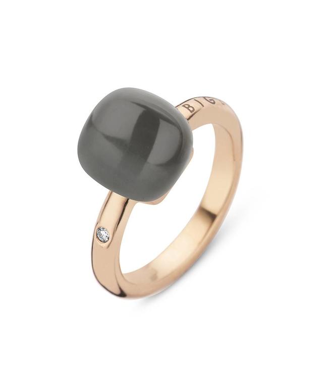 Bigli ring Mini Sweety - Grey Adularia with Mother of pearl - 20R88Radgrmp 0.02ct