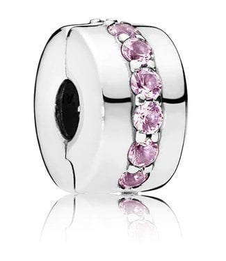 Pandora Shining Path clip pink zirconia 791972PCZ