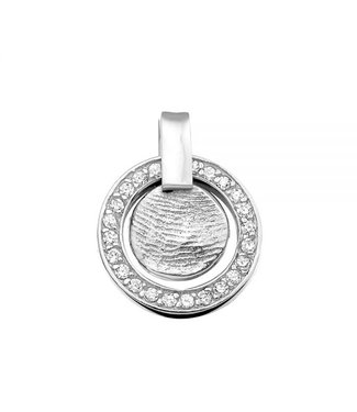 See You Gedenksieraden hanger Fingerprint 401 SZ Silver/Zirconia