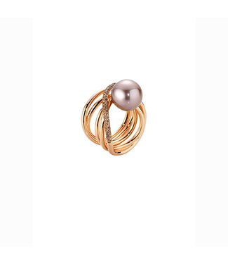 Gellner Pearls Wave ring, rose gold intensiv 5-17860-24