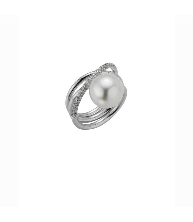 Gellner Pearls Wave ring, white gold 5-21591-01
