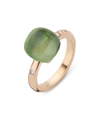 Bigli ring Mini Sweety - Lemon quartz with green aventurine 20R88Rleavvermp