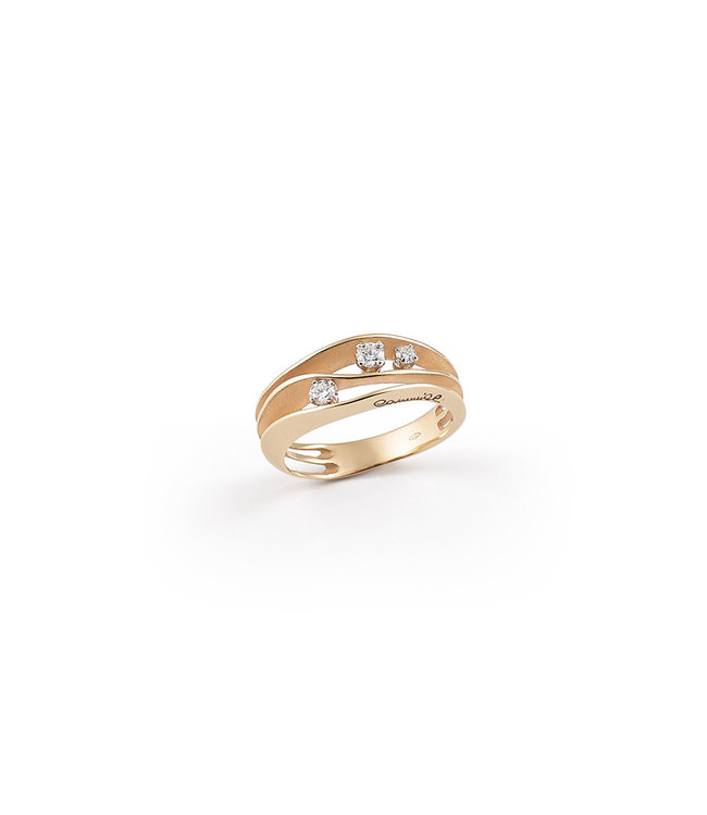 Annamaria Cammilli ring Dune orange gold with diamonds GAN2662J