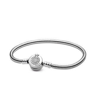 Pandora Sparkling Crown O Snake chain bracelet 599046C01