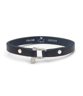 Vicious Vik Leather - Navy/Silver - L01-163000