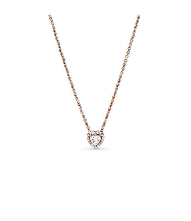 Sparkling Blue Elevated Heart Ring | Pandora US