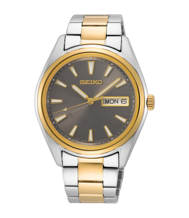 Seiko New Link heren horloge bicolor SUR348P1