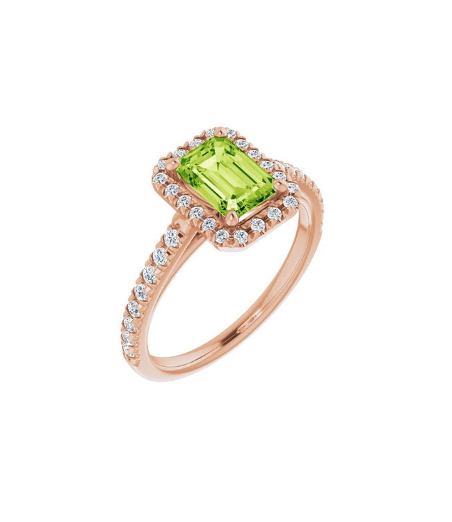 Willems Creations Bigarreau Entourage ring Peridot 123227-R-75-PER