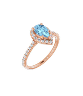 Willems Creations Durondeau Entourage ring Aquamarijn 123359-R-85-AQU