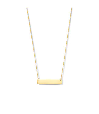 Willems Creations ketting 14kt geelgoud Staafje G0249
