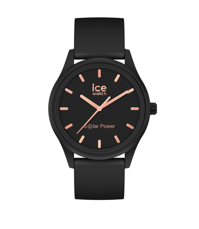 Ice Watch Ice Solar Power - Black rose-gold - Small - 018476