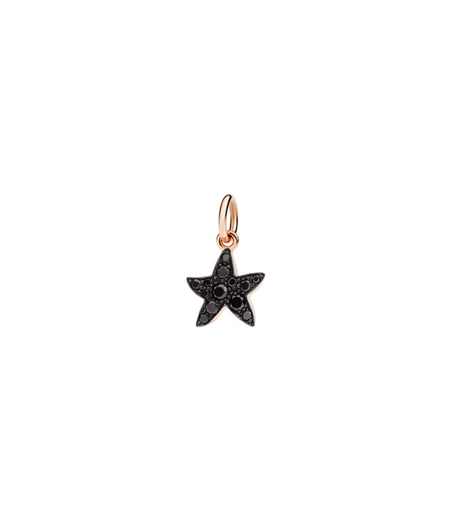 Dodo hanger Stellina 9kt roosgoud met briljant DMB5003-STARS-DBK9R