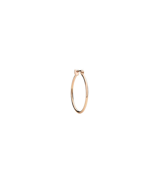 Dodo oorring Essentials single 9kt roosgoud DHA6000-HOOPL-0009R