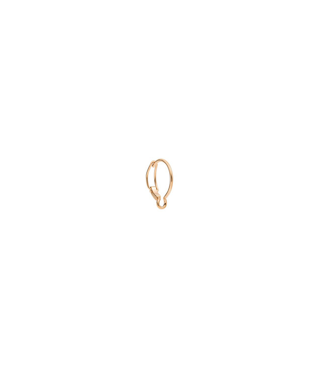 Dodo oorring Essentials single 9kt roosgoud DHB4000-HOOPS-0009R