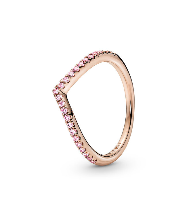 Pandora Wish Sparkling Pink ring 186316C02
