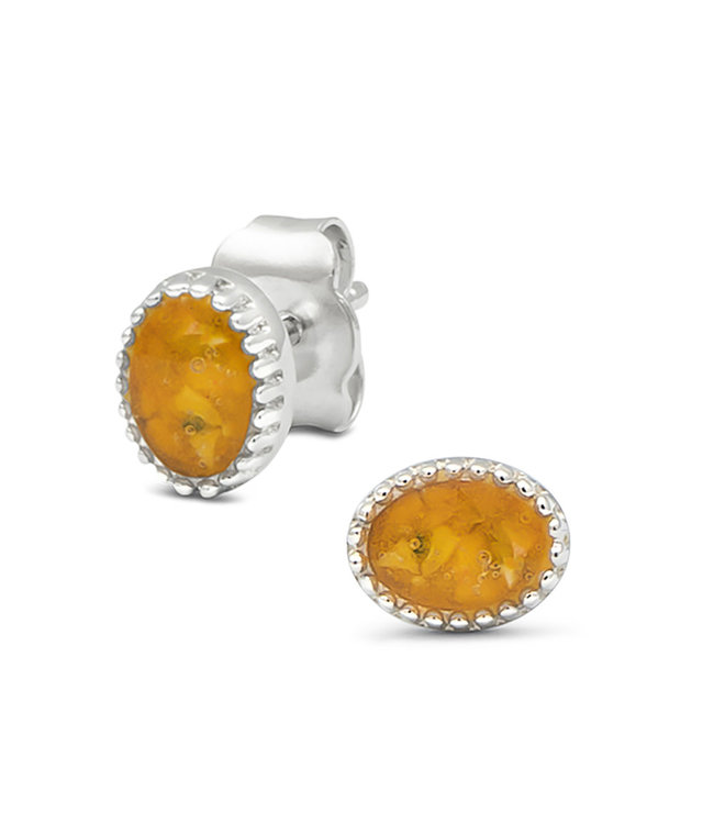 See You Gedenksieraden oorbellen Silver studs RWS012