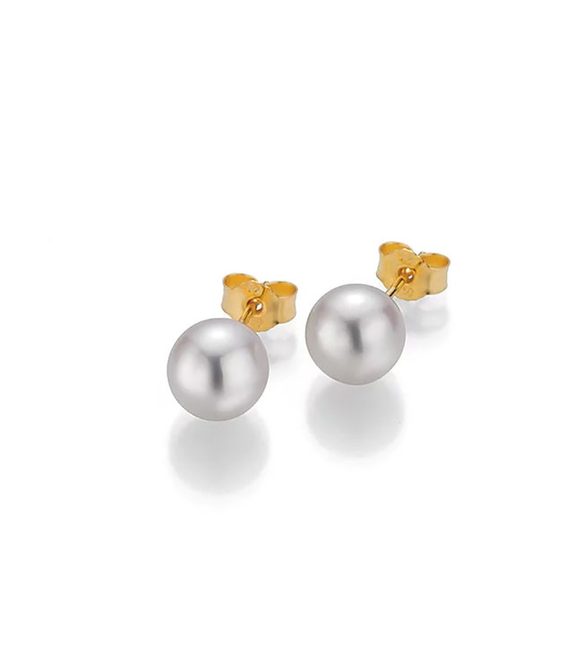 Gellner Pearls oorbellen 14kt Parel 7,5-8mm - 5-22551-03