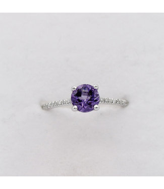 Willems Creations ring 18kt witgoud met amethyst 03R0701/7W