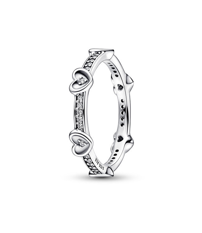 Pandora Radiant Sparkling Hearts ring 192496C01