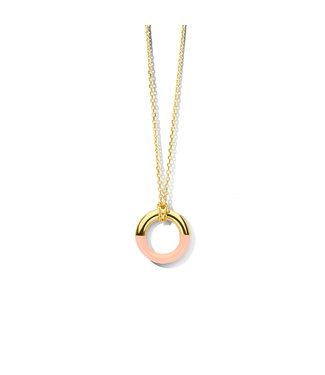 Orage ketting verguld Roze K/3919/45