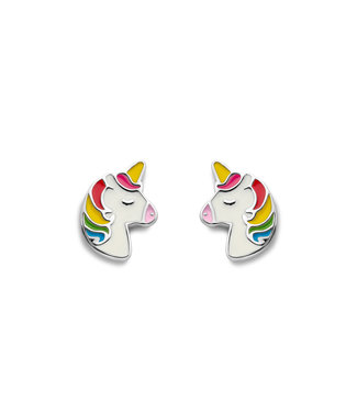 Orage Kids & Teenz oorbellen Unicorn regenboog - O/3595