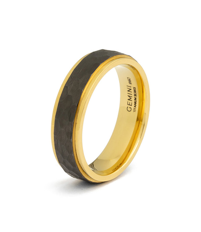 Gemini Duplus Gold Black ring DUP03