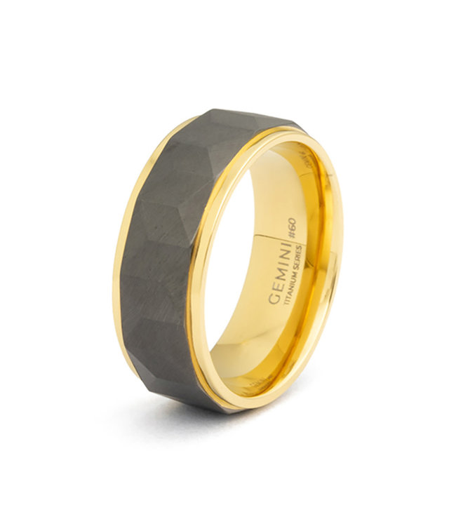 Gemini Timor Gold Black ring TIM03