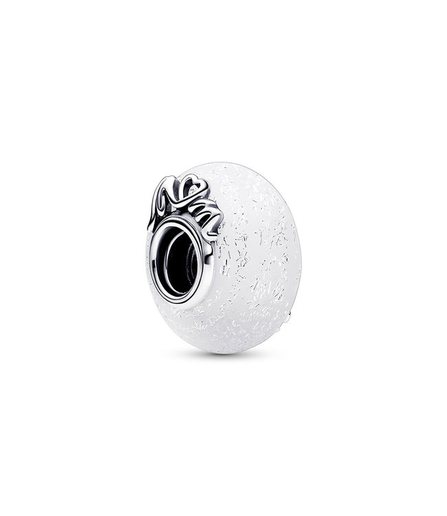 Pandora Mum & Love Glittery White murano glass 792655C00