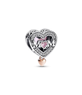 Pandora Two-tone Openwork Mum & Heart 782653C01