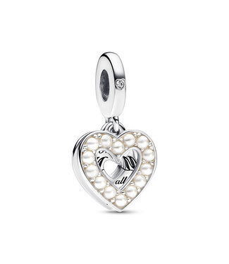 Pandora Pearlescent White Heart dangle 792649C01