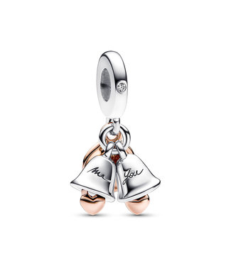 Pandora Two-tone Wedding Bells Double dangle 782592C01