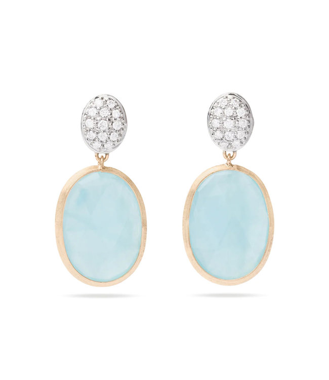 Marco Bicego oorbellen Siviglia aquamarine OB1799-B-AQ01 YW-Q6