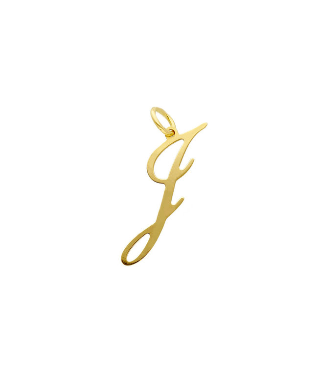 Willems Creations hanger 18kt geelgoud Letter J INO215GGJ