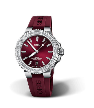 Oris Aquis Date Diamonds Automatic dames horloge 01 733 7766 4998-07 4 22 68FC