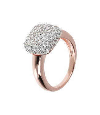 Bronzallure Altissima Squared pavé dangle ring WSBZ00657.WR