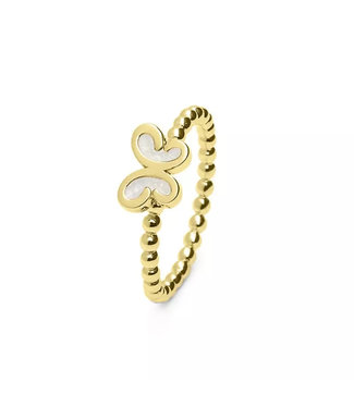 See You Gedenksieraden Bubble band Butterfly ring 18kt - RG003