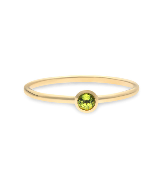 Swing Jewels Birthstone 14kt ring - August Peridot - SWBR01AUG-Y-50