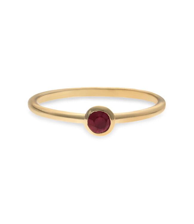 Swing Jewels Birthstone 14kt ring - July Ruby - SWBR01JUL