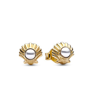 Pandora Disney, The Little Mermaid - Seashell stud earrings 262686C01