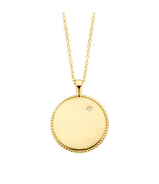 Diamanti Per Tutti 14kt gold GLD 14kt - Amulet Engravable necklace - M2353