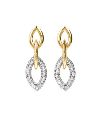 Bronzallure Shiny Marquise Link earrings WSBZ01087YWY