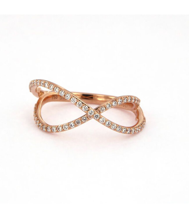 Bigli ring Infinity roosgoud 23R199Rdia