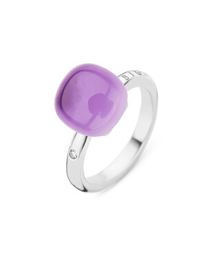 Bigli ring Mini Sweety - Amethist met parelmoer witgoud - 20R88Wammp