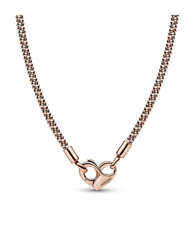 Pandora Moments 14kt rose gold-plated necklace 382451C00