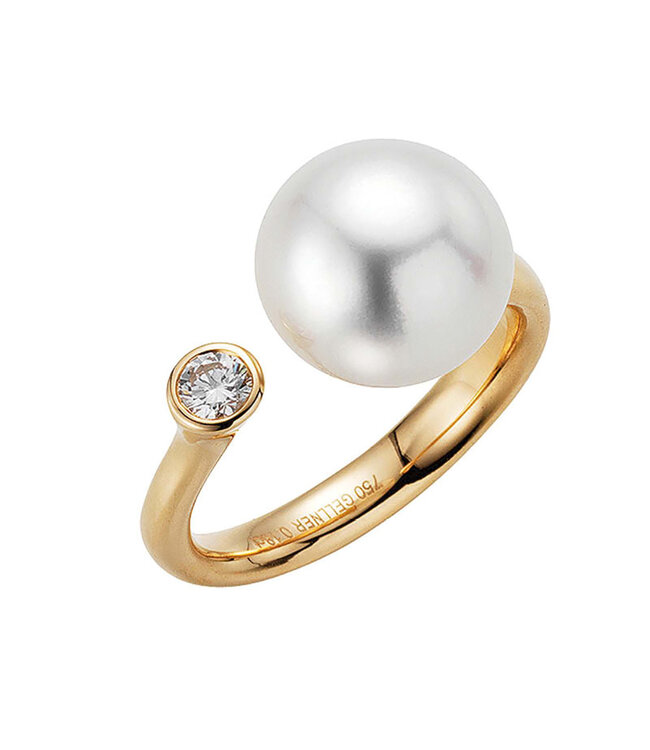 Gellner Pearls ring H2O 18kt roosgoud met Southsea pearl 5-22007-04