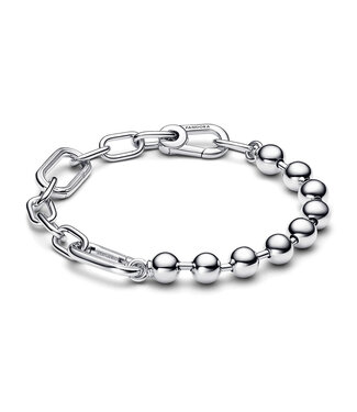 Pandora Pandora ME - Metal Bead & Link chain bracelet 592793C00
