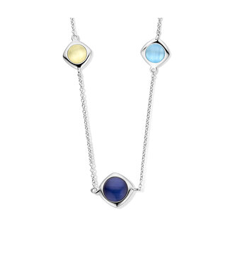 Orage ketting cat eye blauw K/8732/47