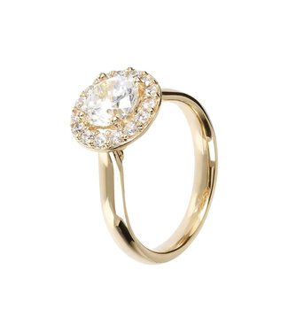 Bronzallure Solitaire ring with maxi zirconia yellow WSBZ01284Y.Y